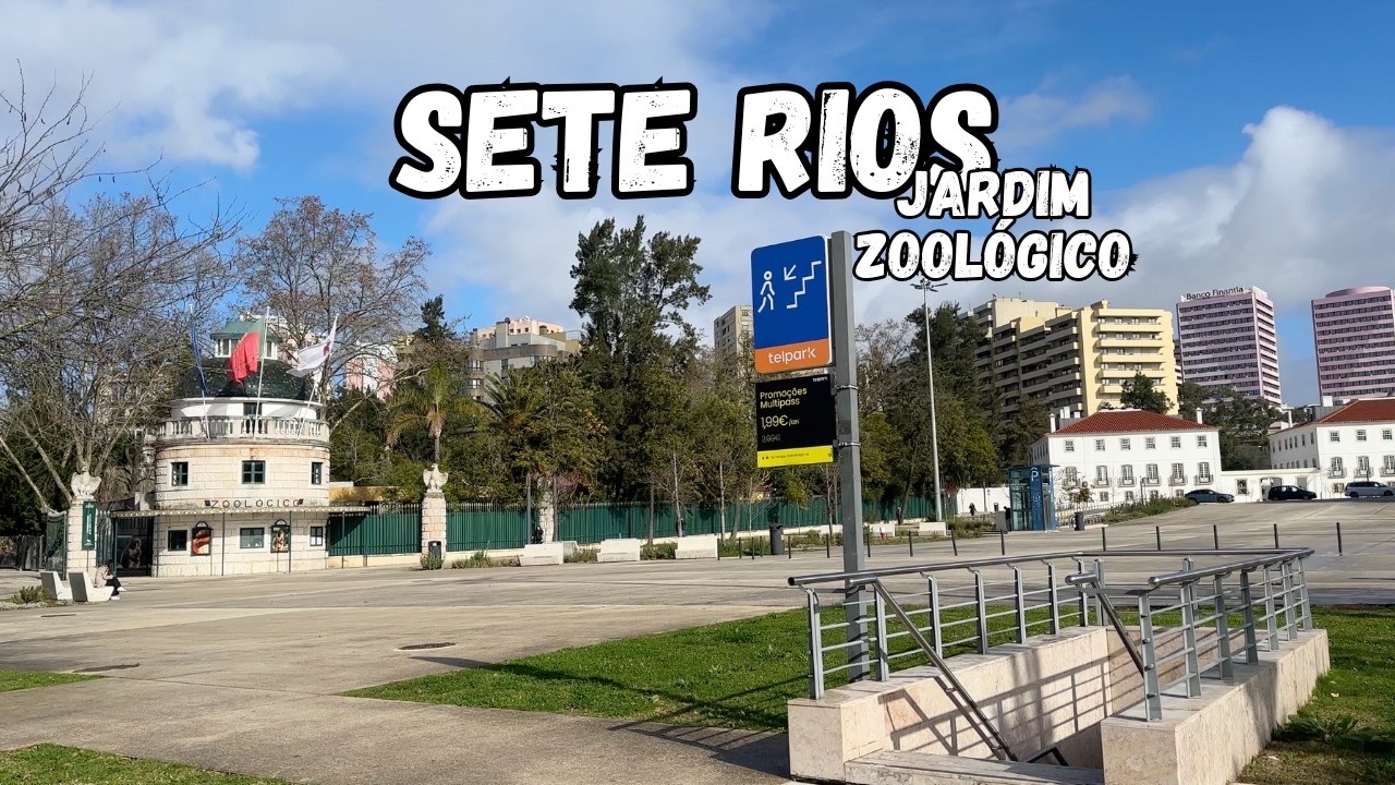 Sete Rios a Pé | Caminhada 4K pelo Jardim Zoológico de Lisboa 🇵🇹