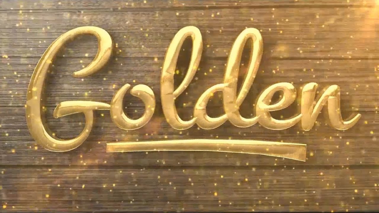 Cinema 4D Tutorial  -  Stylish golden logo animation