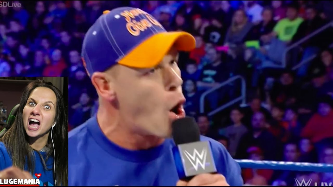 WWE Smackdown 1/24/17 John Cena shuts up AJ Styles