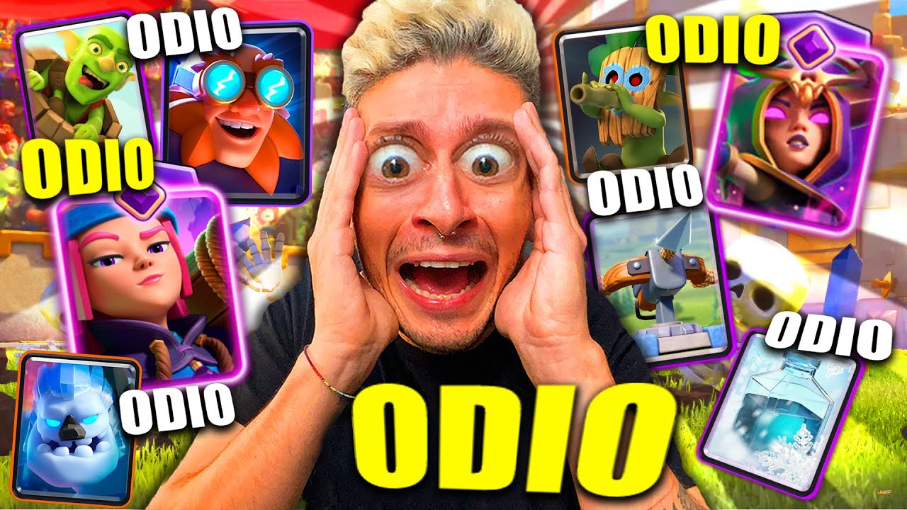 LE CARTE CHE ODIO DI CLASH ROYALE TUTTE RIUNITE IN UN MAZZO !!