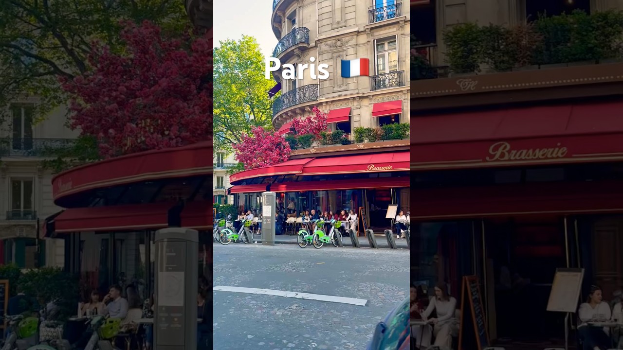 Paris Streets 🇫🇷 | The beauty of French caf&eacute;s and city life! #francestyle #paris #exploreparis