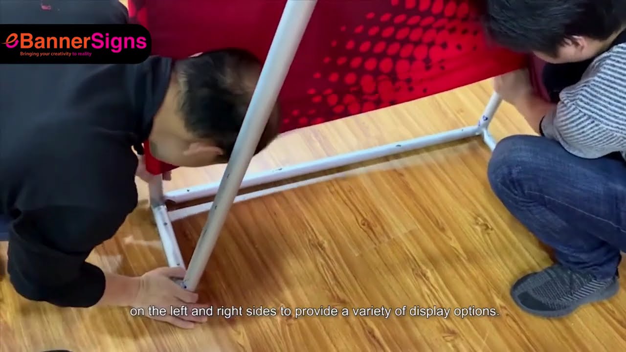 How to Install Square Arch Tradeshow Booth Display | Step-by-Step Setup Guide by eBannerSigns
