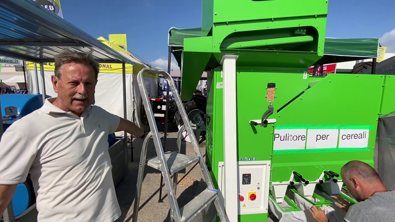 Pre-pulizia e separazione ceci ad Agrilevante 2019. Pulitore per sementi e cereali ALS
