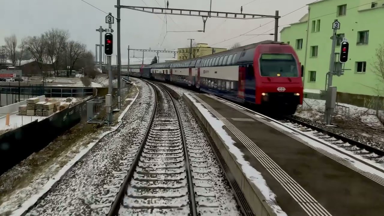 Führerstandsmitfahrt S-Bahn Zürich S15 Niederweningen - Zürich HB