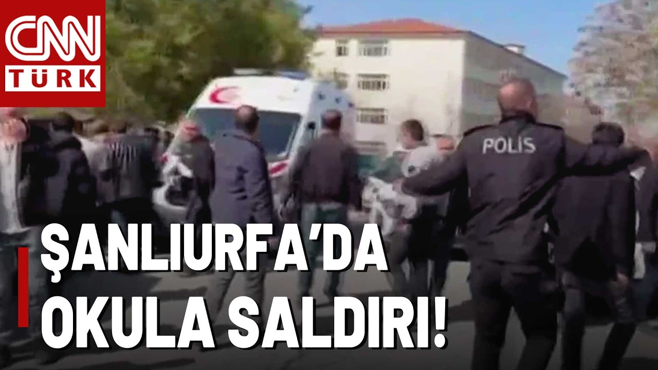 SON DAKİKA🚨Şanlıurfa'da Okulda Saldırı: 16 Yaralı! Saldırgan, Okulun Eski &Ouml;ğrencisi...