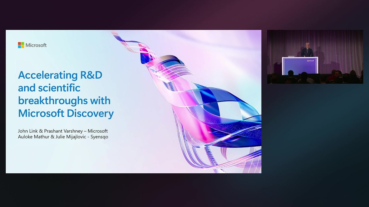 Accelerating R&D and scientific breakthroughs with Microsoft Discovery | BRK182