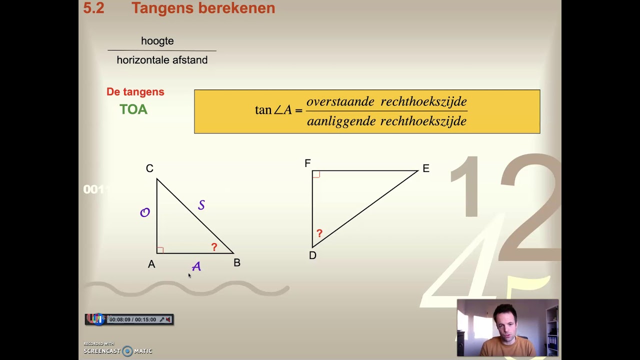 Mavo 3 5.2+5.3 Hoeken berekenen