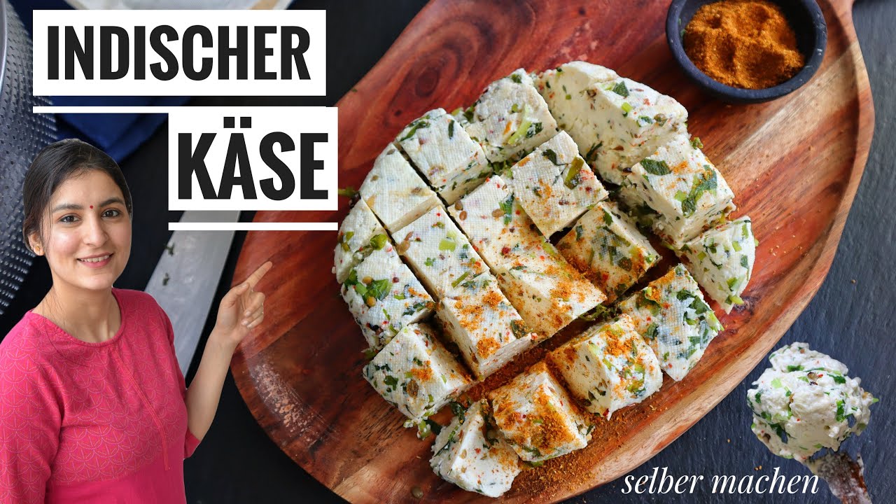 INDISCHER KÄSE selber machen 💥🧀- Masala Paneer - super einfach - Indische Rezepte