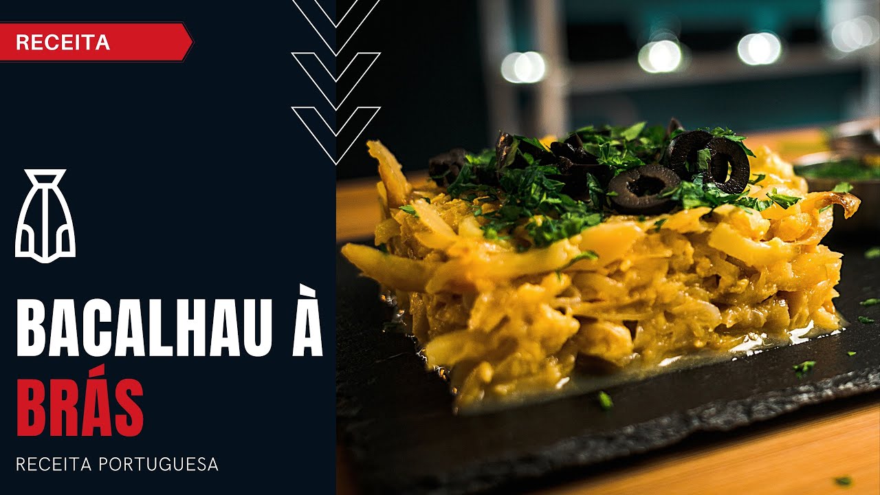 Bacalhau à Brás, receita Portuguesa.