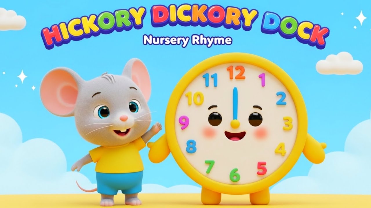 Hickory Dickory Dock 🐭⏰ | Nursery Rhyme for Kids | Baby Songs & Rhymes
