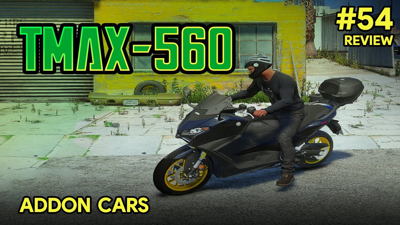 🔥 GTA 5 Yamaha TMAX 560 Tech Max Mod Review - 54