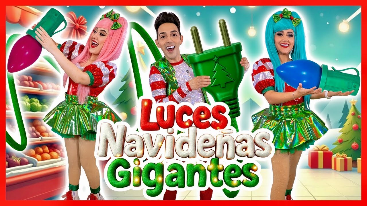 LUCES NAVIDEÑAS GIGANTES / SHOW PIEDRA PAPEL O TIJERA / DECORACIÓN PARA NAVIDAD / ADORNOS NAVIDEÑOS 