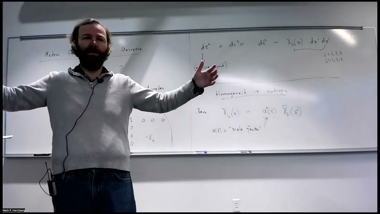 Cosmology, Lecture 3 - Metric and Friedmann Equations for Homogeneous and Isotropic Universe