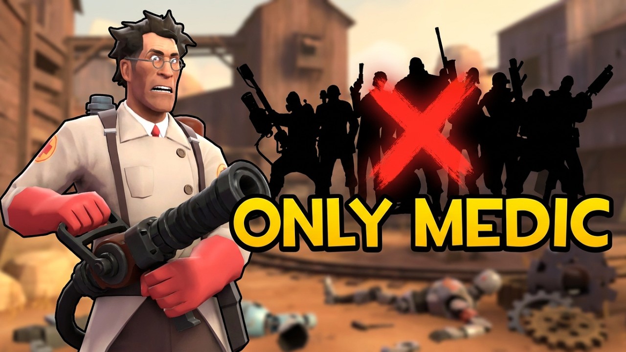 Team Fortress 2 - пользовательский сервер Mann vs Machine Decoy Disk Deletion Medic Round 2