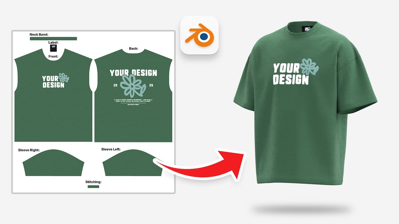 3D T-Shirt in Blender | Easy Tutorial