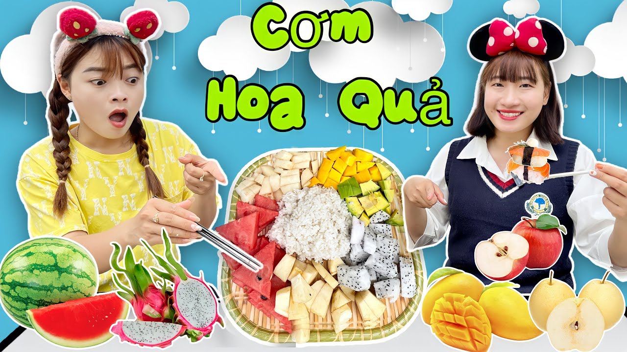 Hằng Nheo | Thử Thách Làm Món Cơm Hoa Quả