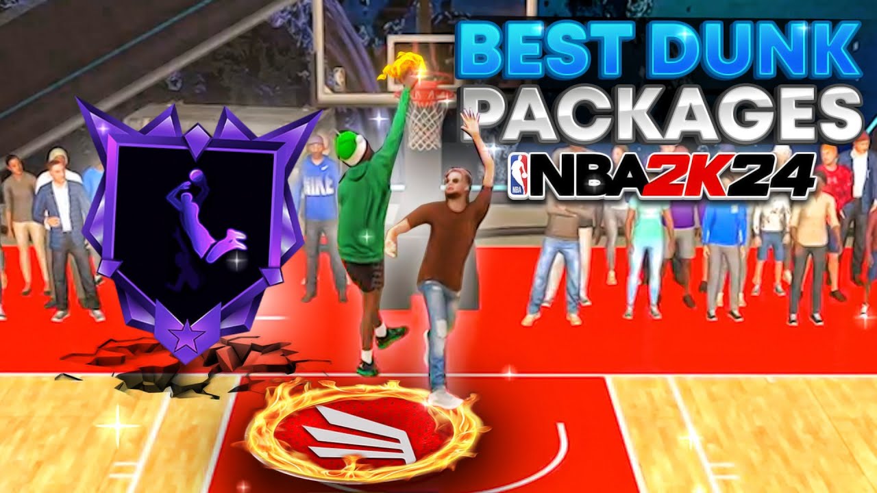THE BEST DUNK PACKAGES FOR EVERY RATING ON NBA 2K24! HOW TO GET A CONTACT DUNK EVERY TIME TUTORIAL