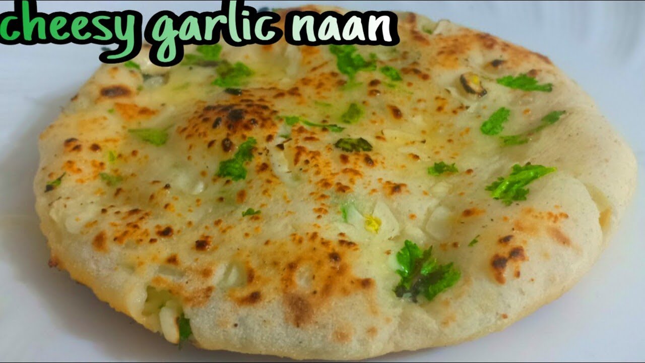 Cheesy Garlic Butter Naan | Naan Without Yeast & Oven Or Tandoor | Cook With Lubna
