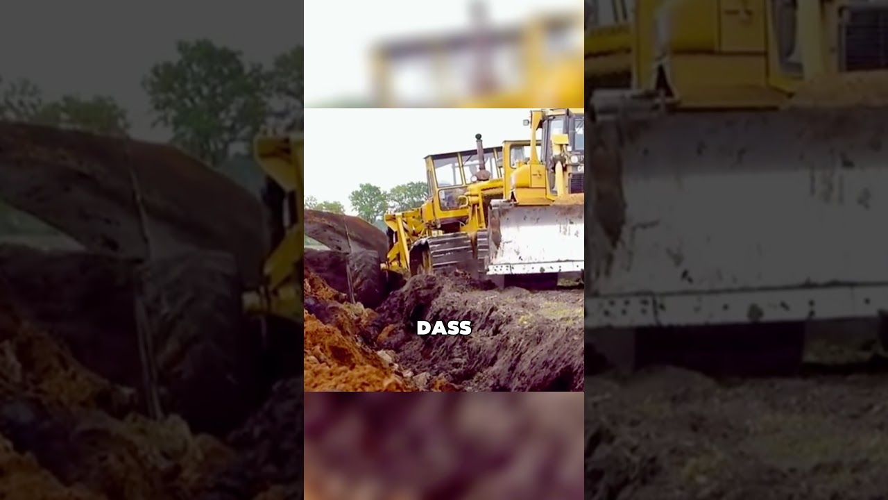 Warum braucht dieser Pflug gleich 5 Bulldozer? 🚜😳  #autos #shorts