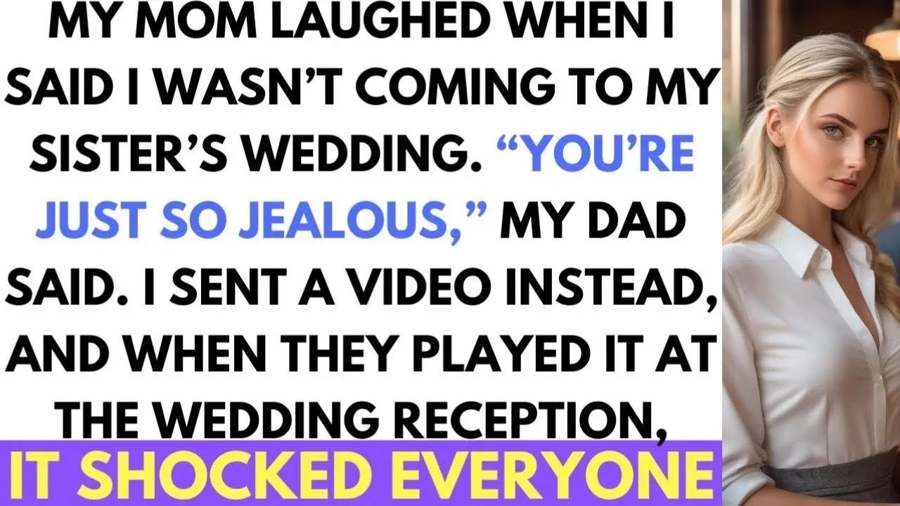 My Family Called Me Jealous For Not Attending My Sister's Wedding; So I Sent A Video That Shocked