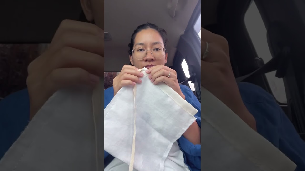 How to sew a string bag ☺️ #diyembroidery #easysewing