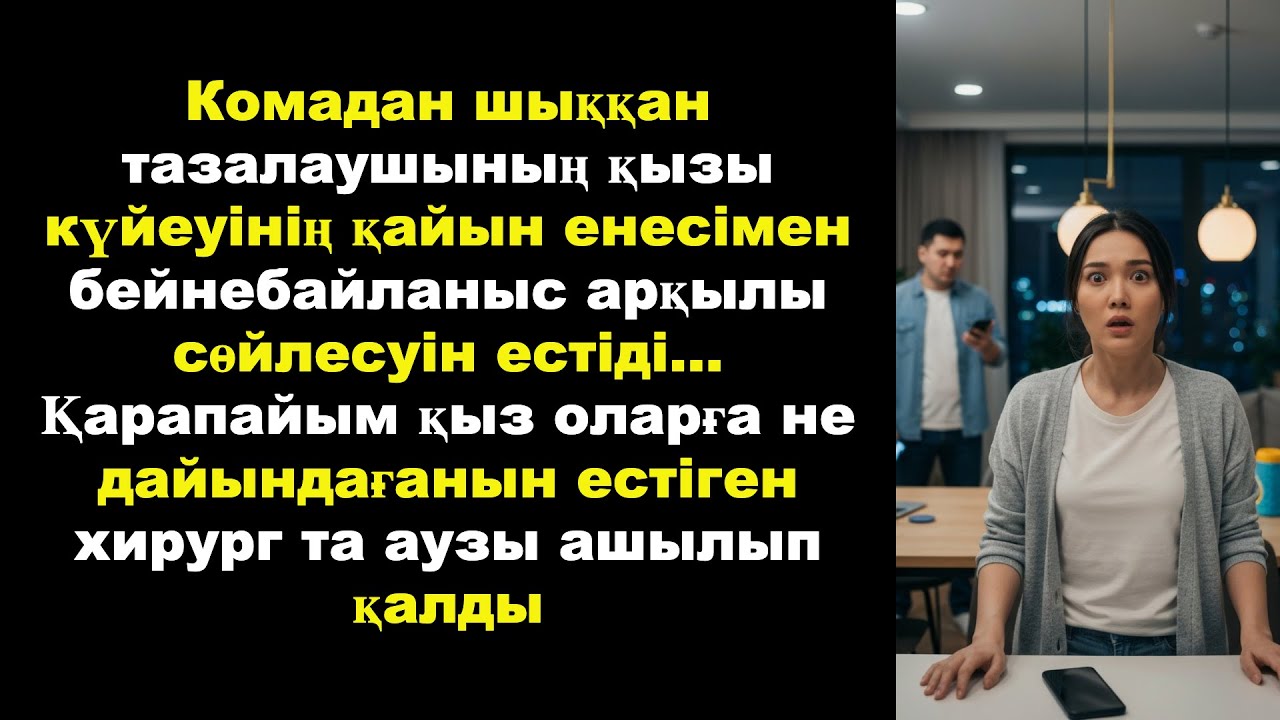 Комадан шыққан тазалаушының қызы күйеуінің қайын енесімен бейнебайланыс арқылы сөйлесуін естіді