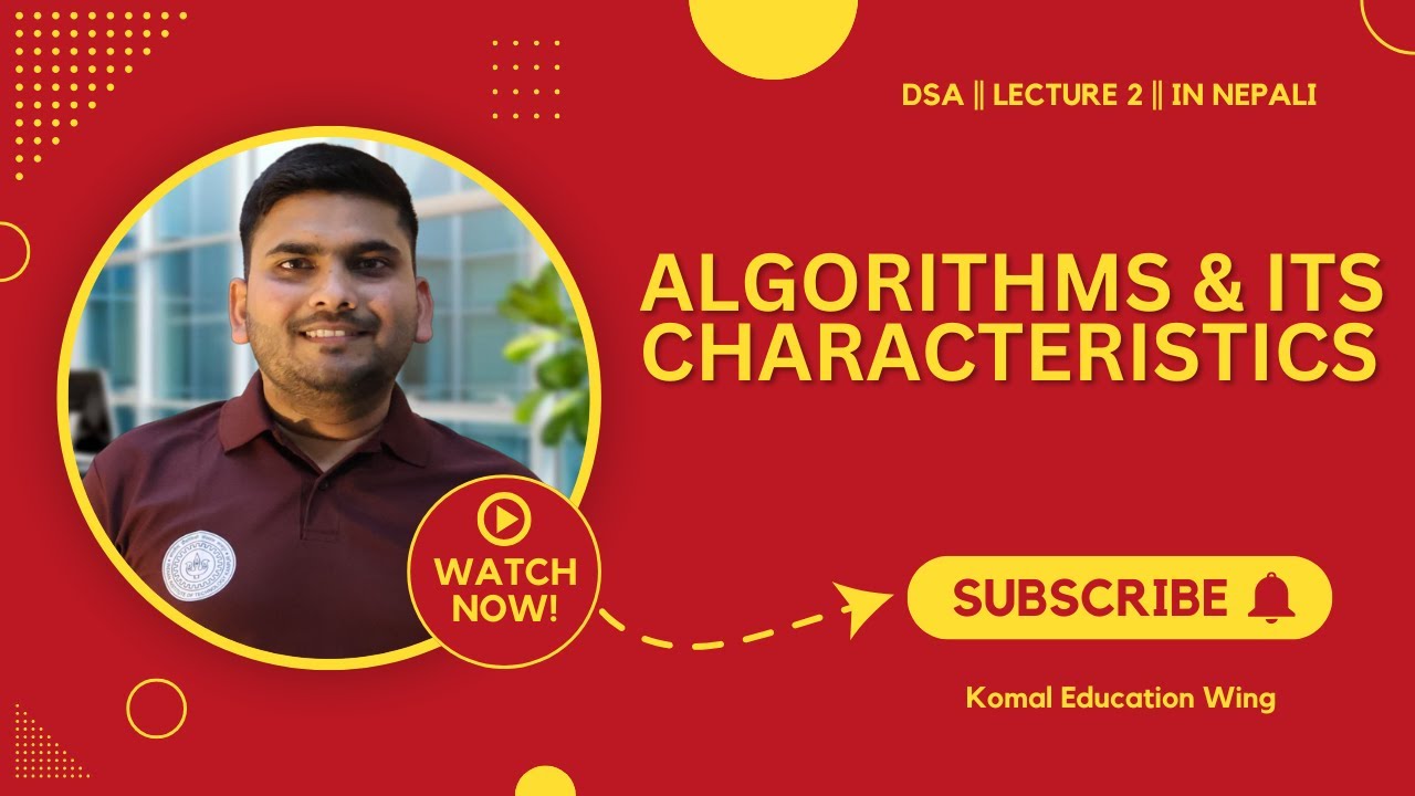 Algorithms and Their Characteristics | Explained with Simple Examples | DSA in Nepali