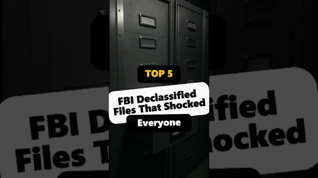 Top 5 FBI Declassified Files That Shocked Everyone