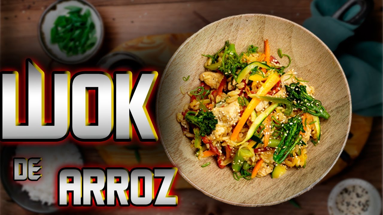 WOK de ARROZ , POLLO Y VERDURAS una combinación  EXQUISITA !!!😋🔥