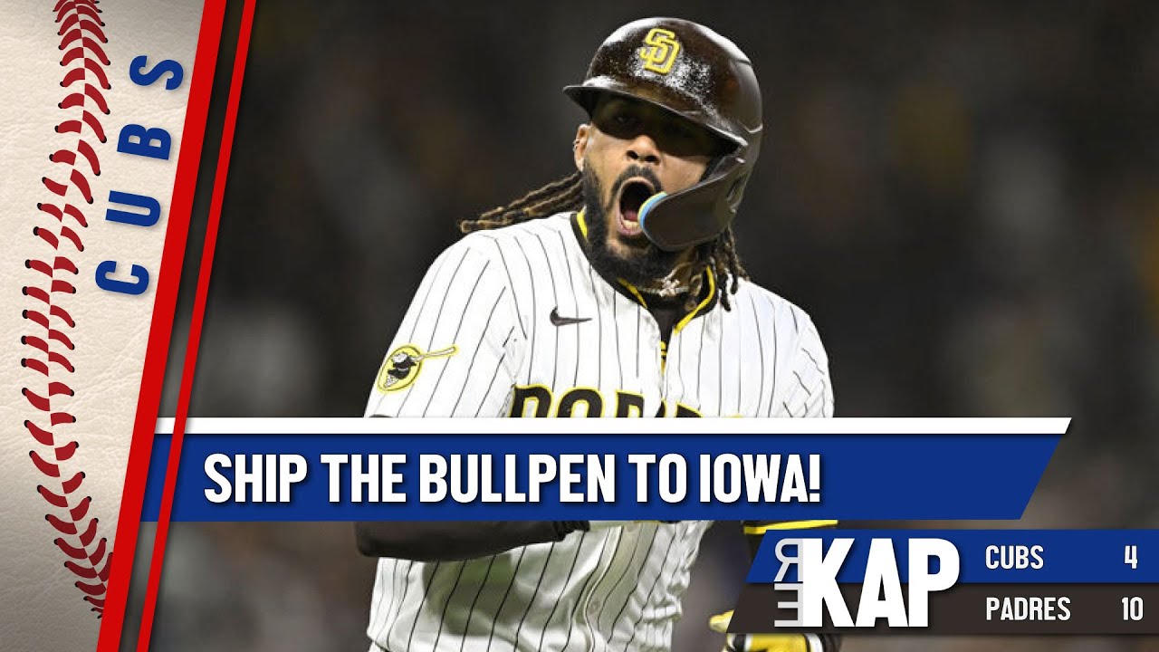 REKAP: ⚾️ Chicago Cubs 10-4 loss to San Diego Padres. ‘Ship the bullpen on the charter to Iowa!’