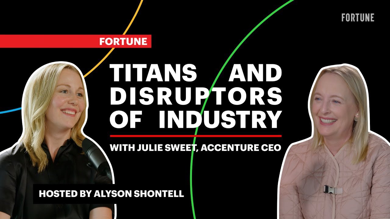 How Julie Sweet leads 770,000 employees and coaches Fortune 500 CEOs on AI | Titans and Disruptors 