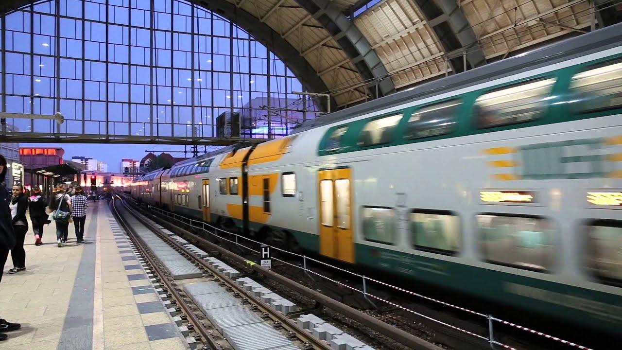 Stadler KISS (ODEG) arriving at Berlin Alexanderplatz