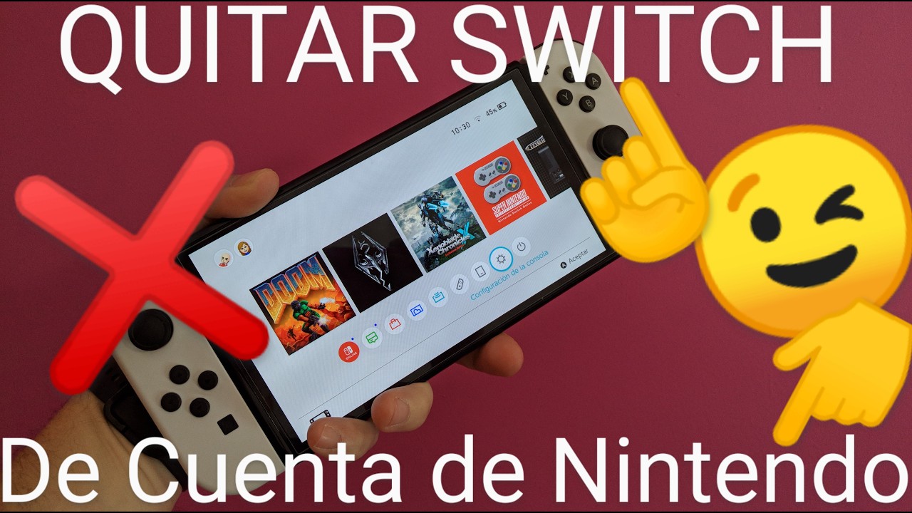 🎮❌ Como DESINCRONIZAR una NINTENDO SWITCH de una CUENTA de NINTENDO FÁCIL y RÁPIDO
