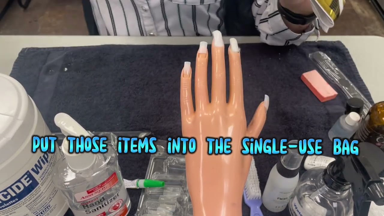 State board Nail Enhancement procedure #cosmetology #cosmetologyeducation  #nails  #stateboard