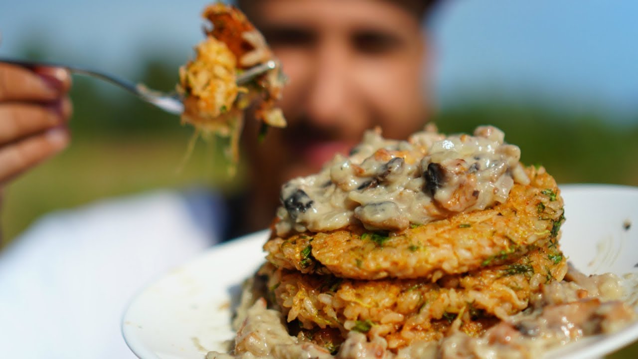 Котлеты без мяса: из риса и кабачков