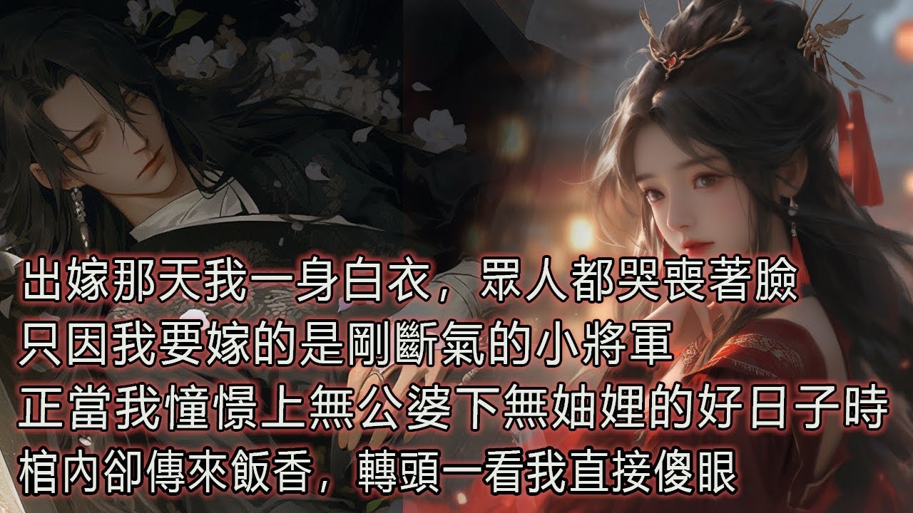 出嫁那天我一身白衣，眾人都哭喪著臉，只因我要嫁的是剛斷氣的小將軍，正當我憧憬上無公婆下無妯娌的好日子時，棺內卻傳來飯香，轉頭一看我直接傻眼。