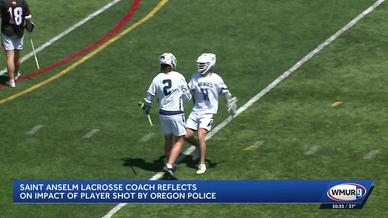 Saint Anselm College lacrosse coach speaks out after player is shot by police