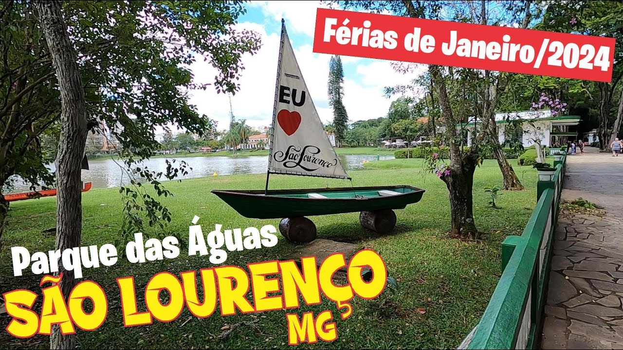SÃO LOURENÇO / MG - Parque das Águas - A cidade nas Férias de Janeiro/2024 .