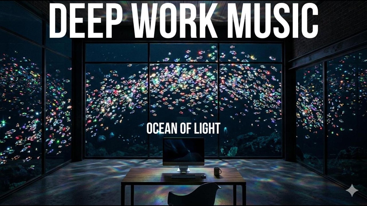 Deep Work Music — Ocean of Light | Hyperfocus for Deep Concentration | 2 Hours