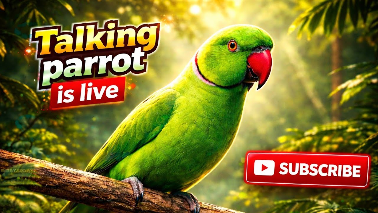 TALKING PARROT is live! (SUBSCRIBE IF YOU LOVE BIRDS)🤗