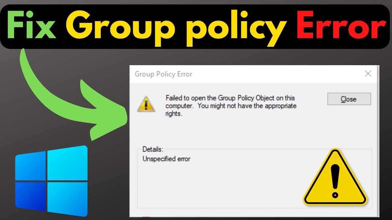 How to Fix Group Policy Error in Windows 10/11