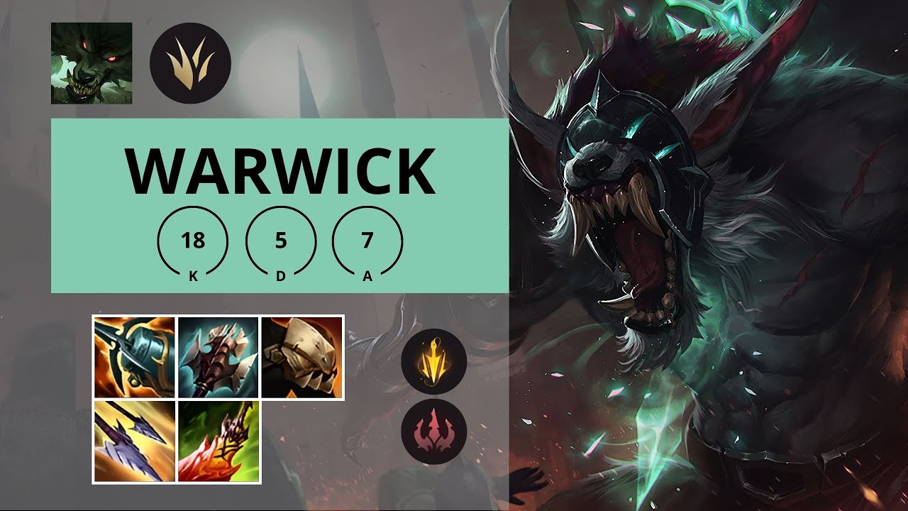 WARWICK JUNGLA 🔥18/5/7 | League of Legends | Plata