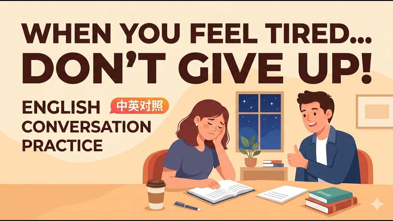 English Conversation:|Don't Stop When You're Tired! |Stay Motivated And Fluent