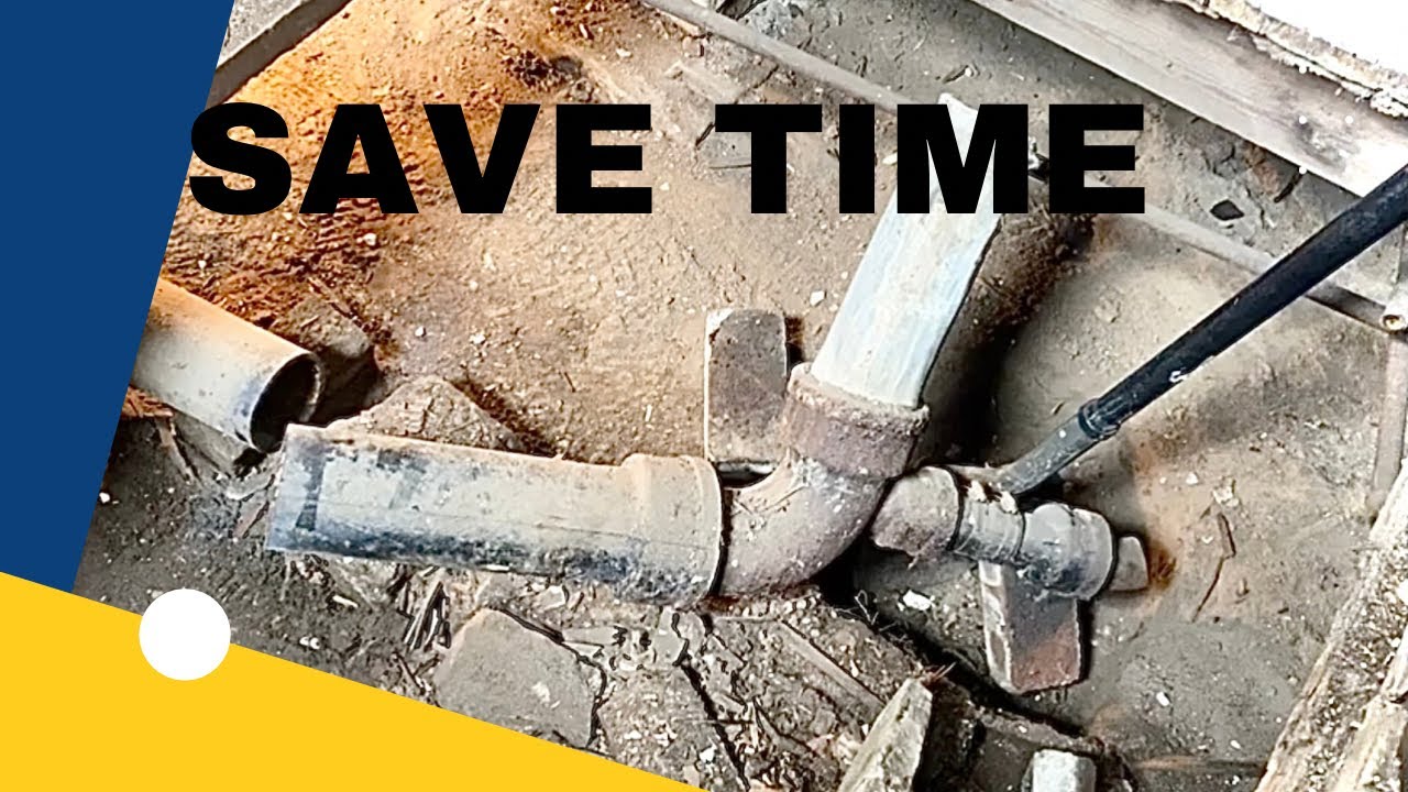 How to cut 3inch cast iron pipe easy.
