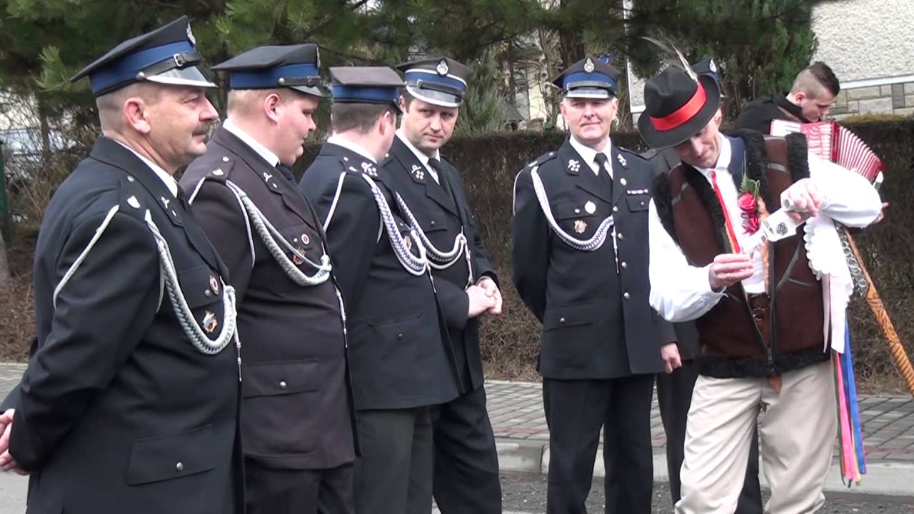 Drużba Jan Matuła &  OSP Siołkowa & Ślub Faustyny i Janusza 06 02 16