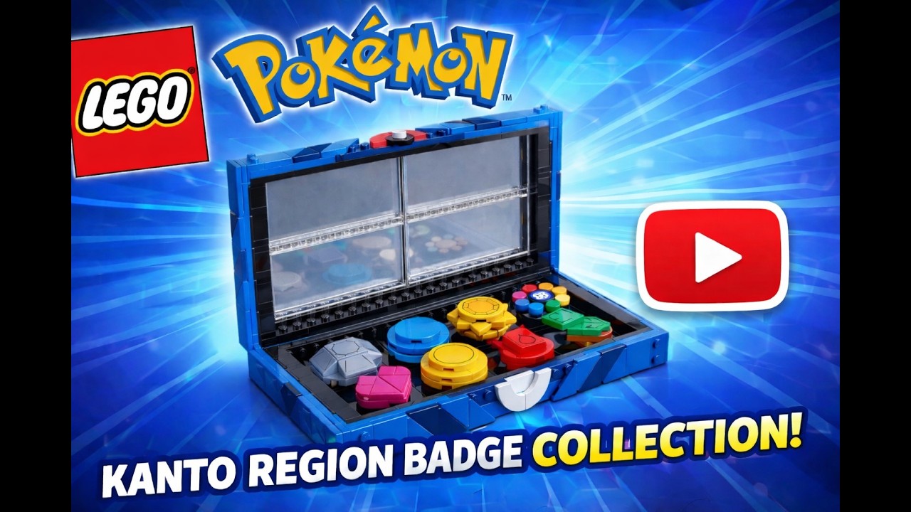 LEGO Pokémon Is REAL?! 🔥 Kanto Region Badge Collection (40892)