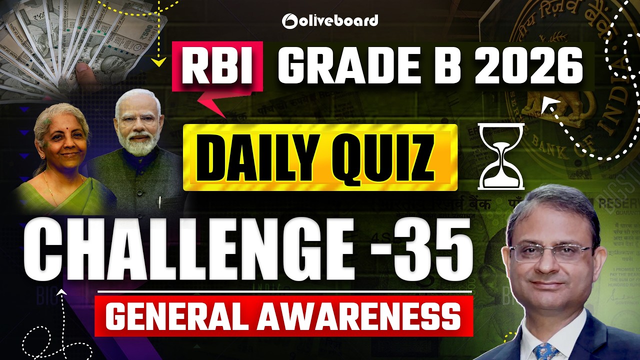 RBI Grade B 2026 Daily Quiz Challenge | General Awareness | Day 35