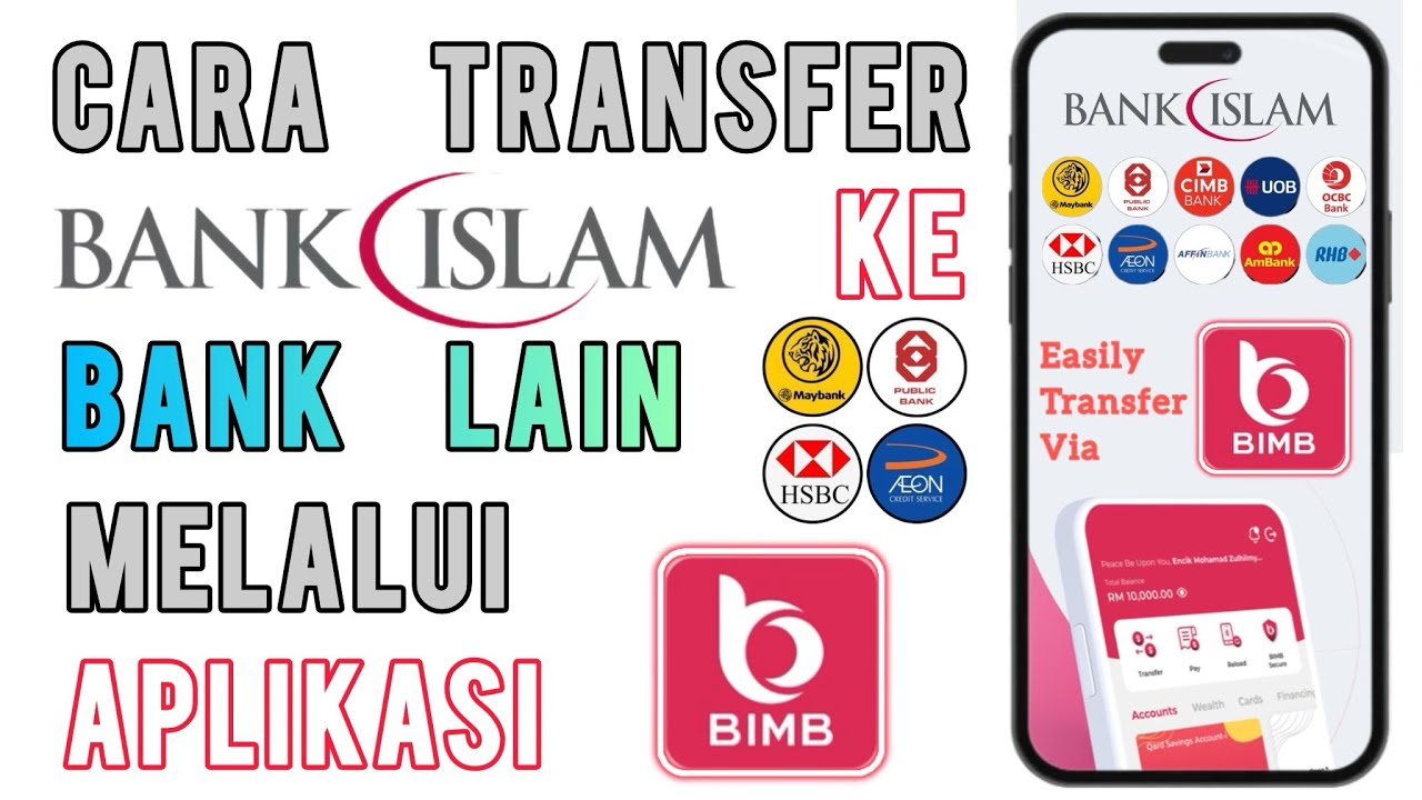 Cara Transfer Duit Bank Islam Ke Bank Lain Guna BIMB Mobile Bank Islam