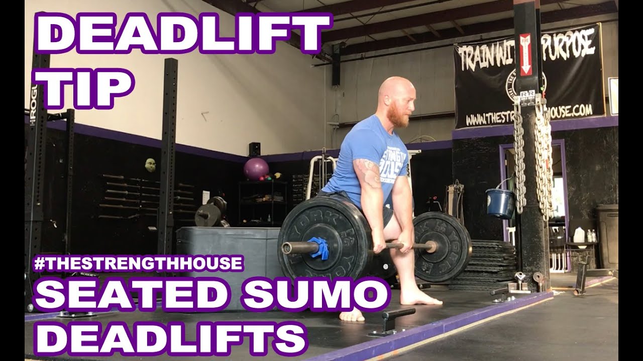 TheStrengthHouse.com - Seated Sumo Deadlifts