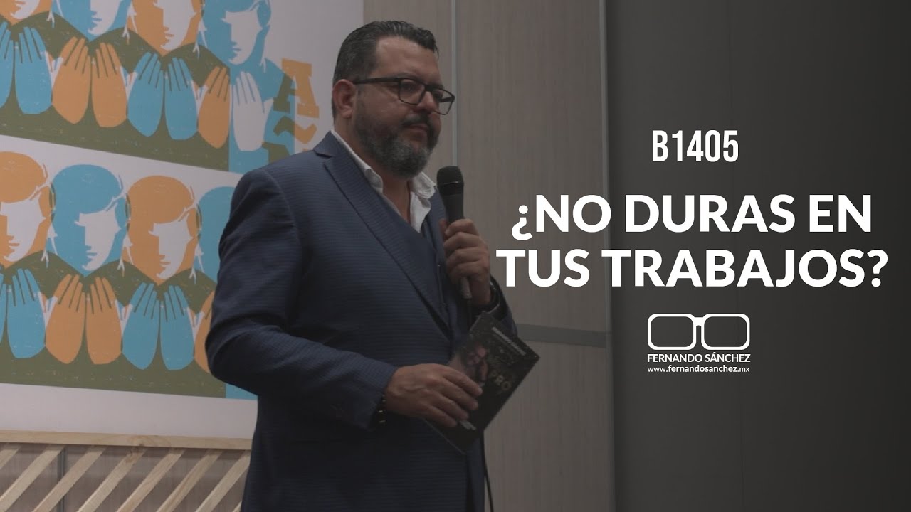 &iquest;POR QU&Eacute; NO DURAS EN TUS TRABAJOS? FILBO B1405 -Fernando S&aacute;nchez Biodesprogramaci&oacute;n